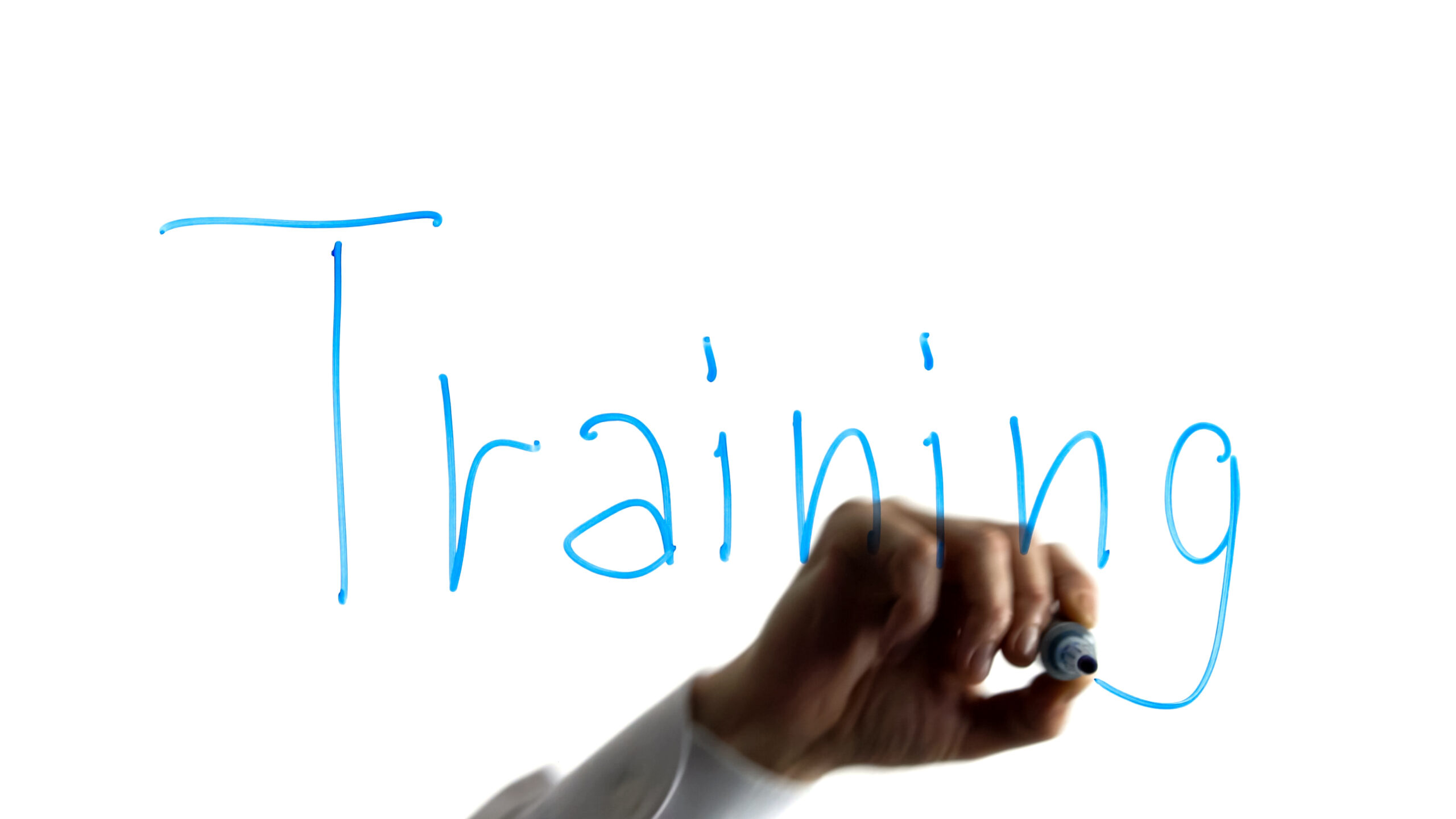 Business,Man,Writing,Training,Word,On,Glass,,Educational,Lessons,For